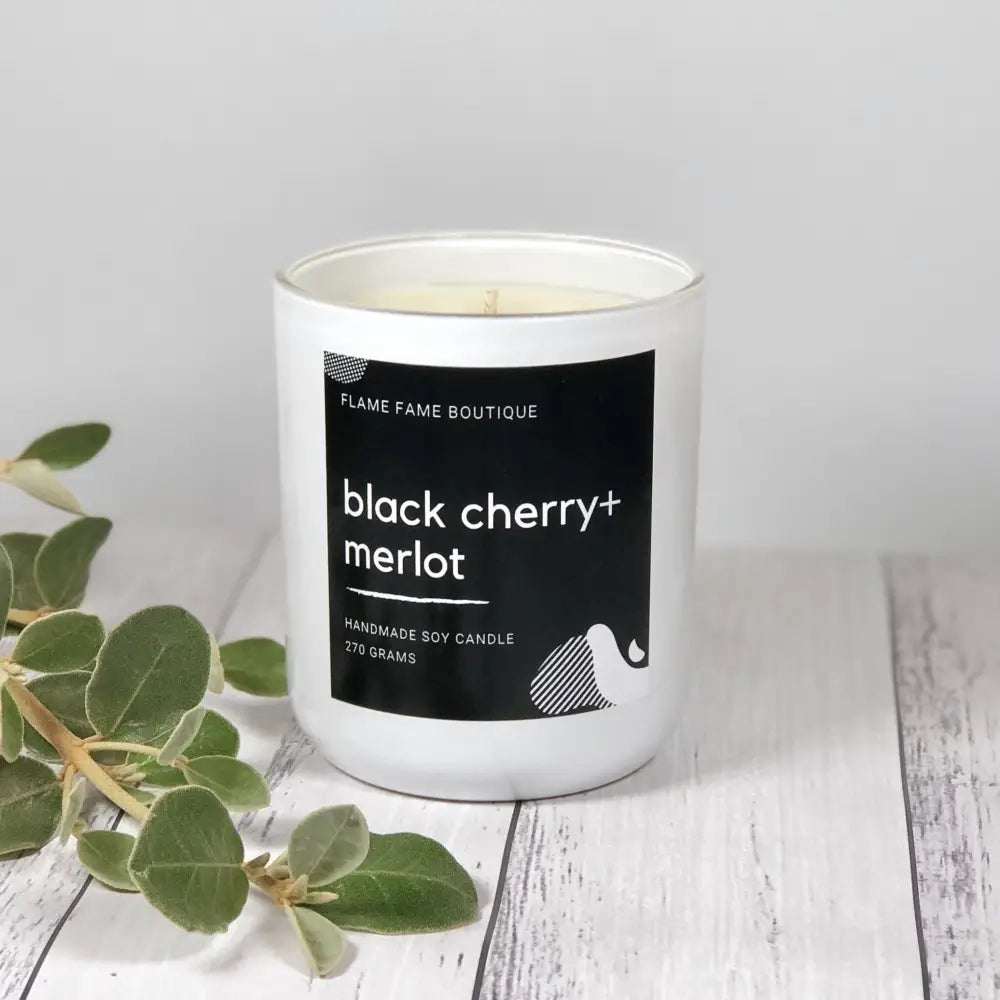 black cherry + merlot Scented Candle - Large - Candles