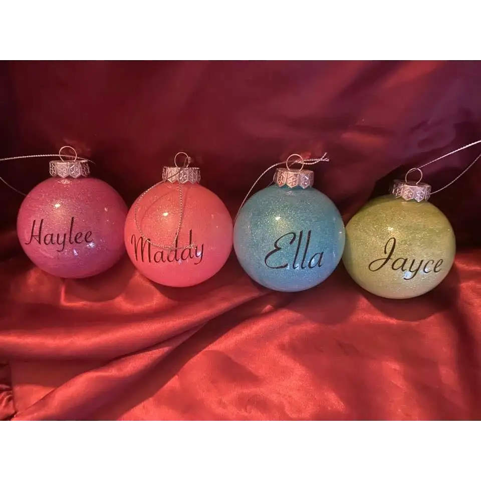 Christmas Glitter Baubles - Christmas