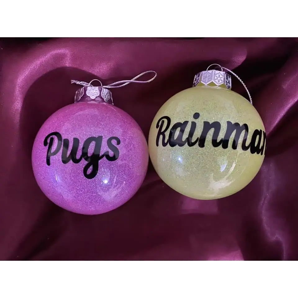 Christmas Glitter Baubles - Christmas