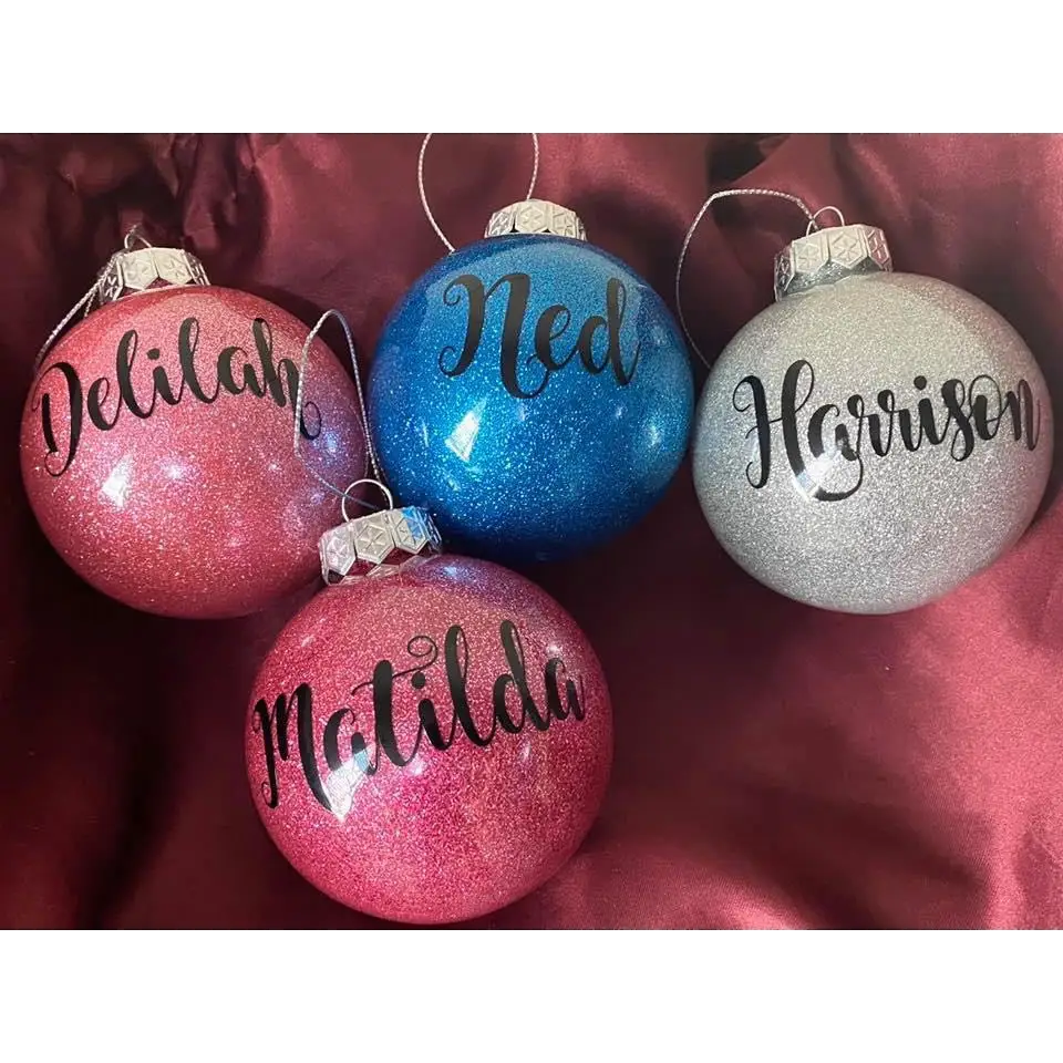 Christmas Glitter Baubles - Christmas