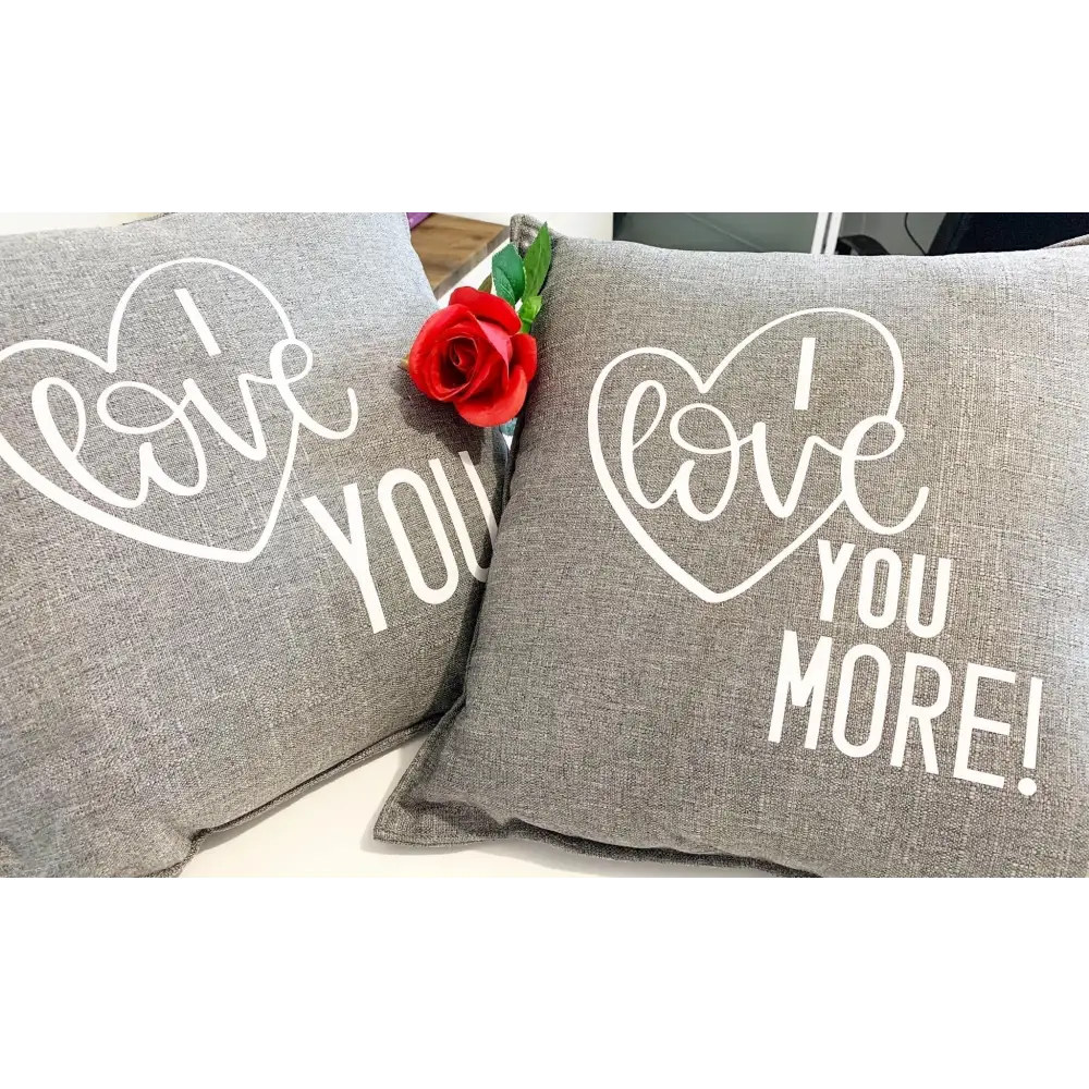 I love you i love you more cushion set - blush - Cushions