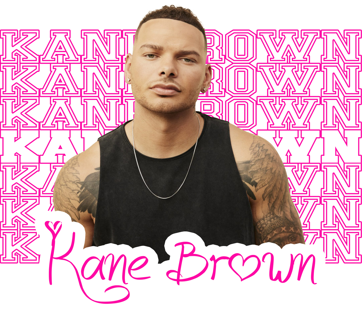 Kane Brown DTF print - Dtf and UV Dtf Prints