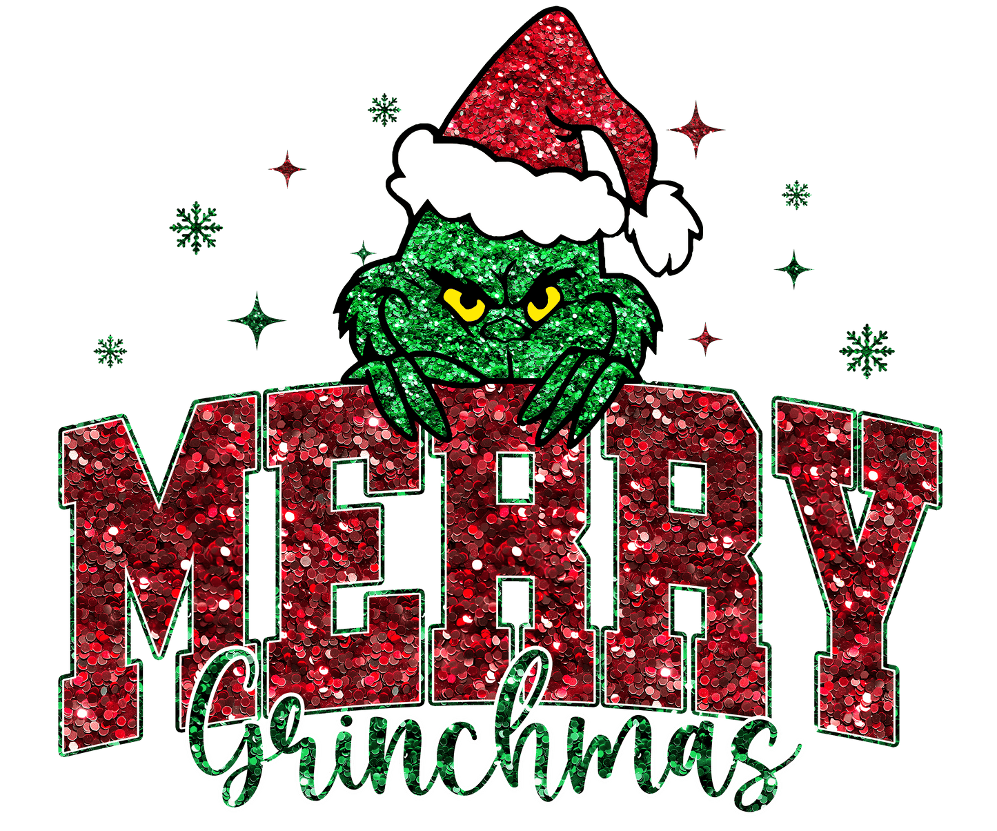 Merry Grinchmas DTF print - Dtf and UV Dtf Prints