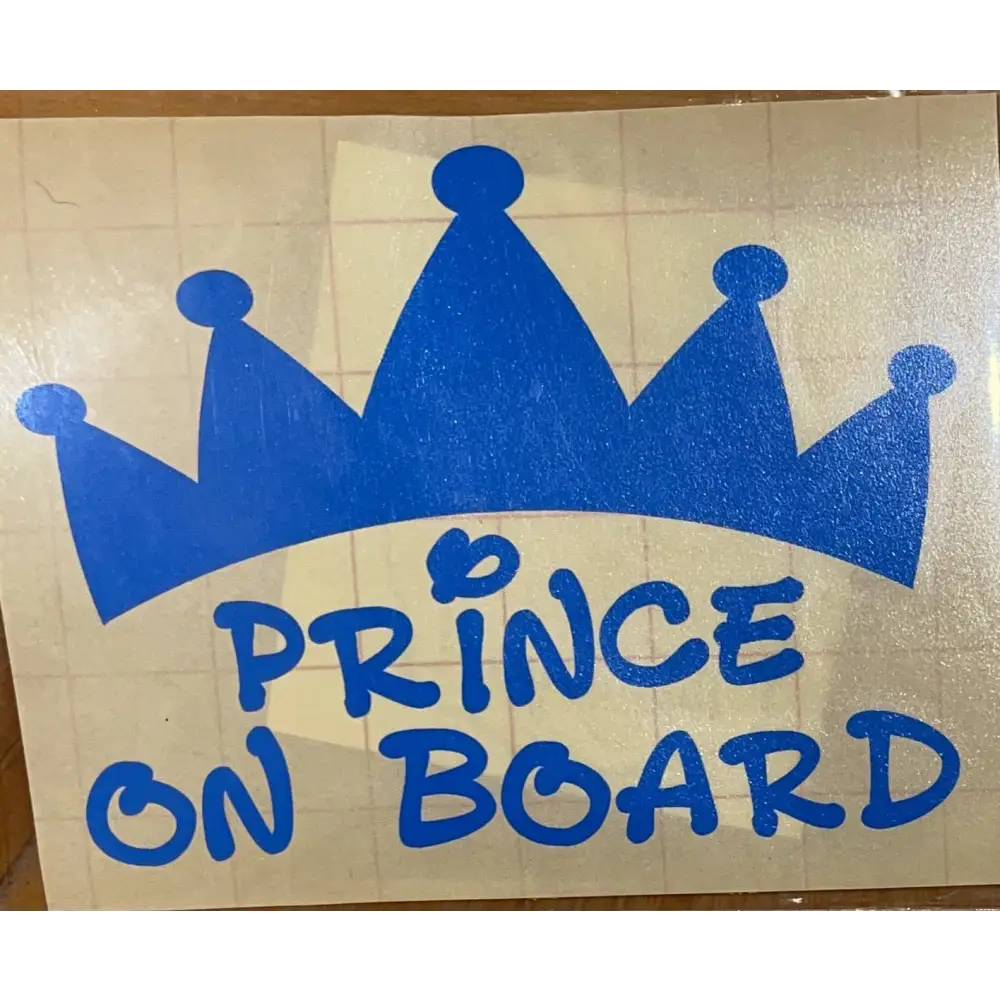 Prince on board - Car Decals