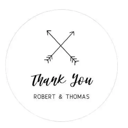 Thank you candle simple design - 4oz - Medium - Wedding
