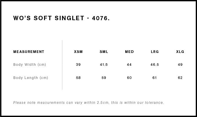 Sizing charts