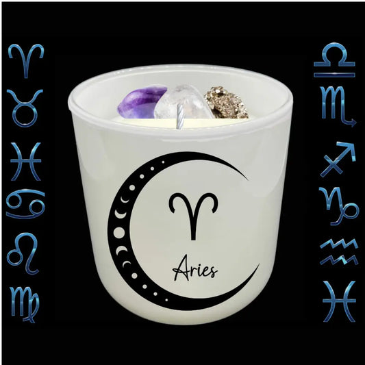 Aries inspired candle - All Things Crystals