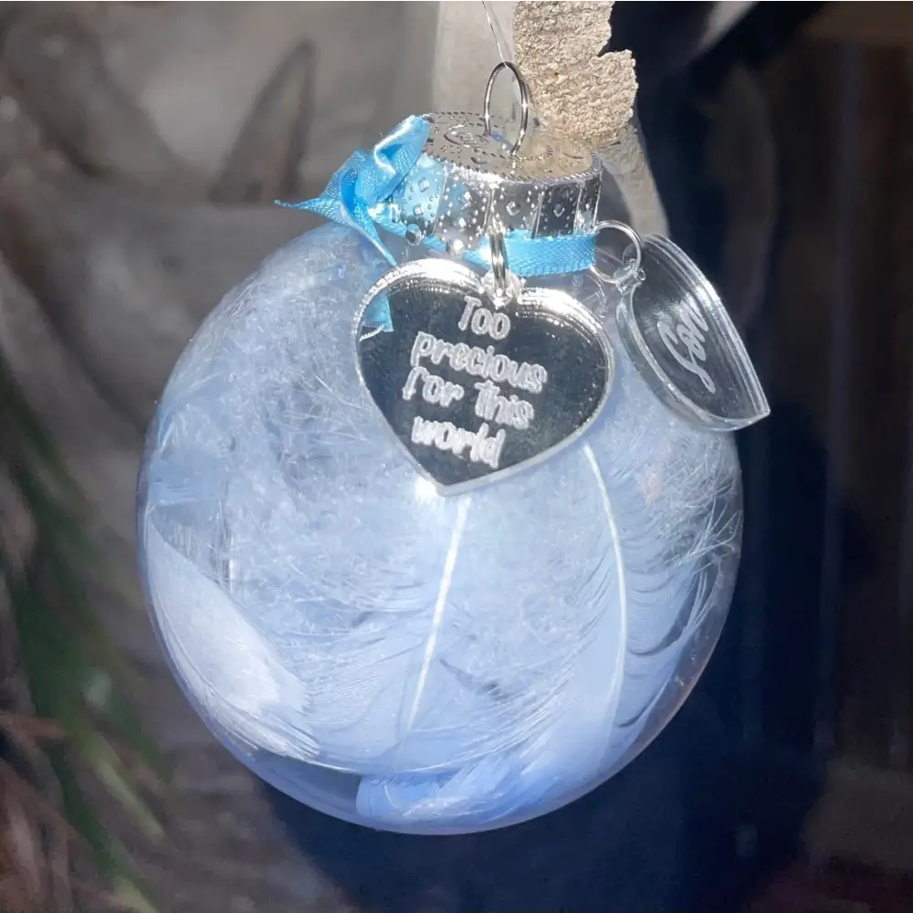 Baby memorial Christmas bauble - All Things Baby