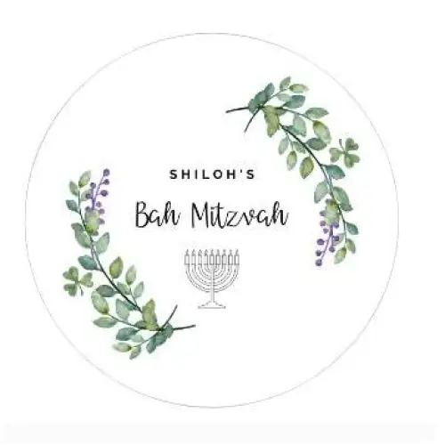 Bah Mitzvah bombonier candle - 6oz - Candles