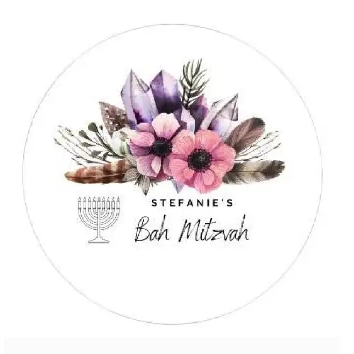 Bah Mitzvah thank you candle - 6oz - Candles