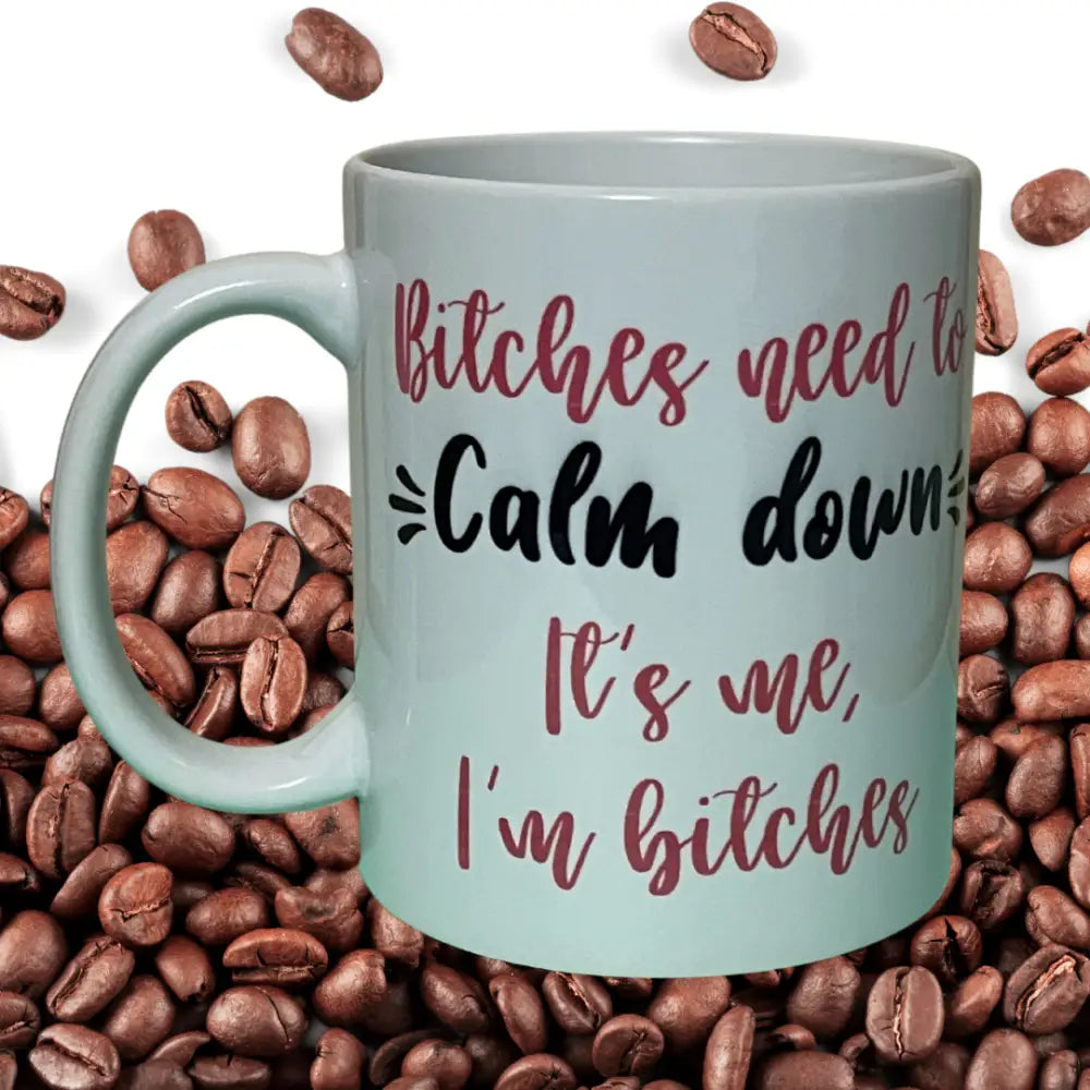 Bitches need to calm down it’s me I’m bitches. - Drinkware