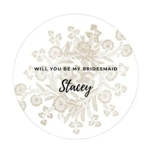 Bridesmaid candle tin - 6oz - Wedding