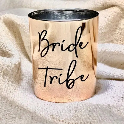 Bridesmaid Candle with personalised Decal - Wedding