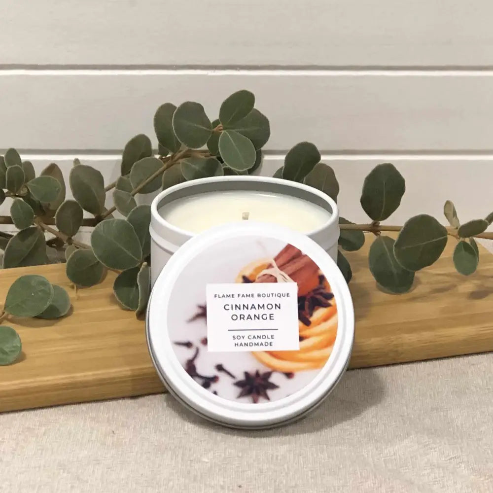 Cinnamon Orange Scented Candle - 4oz - Candles