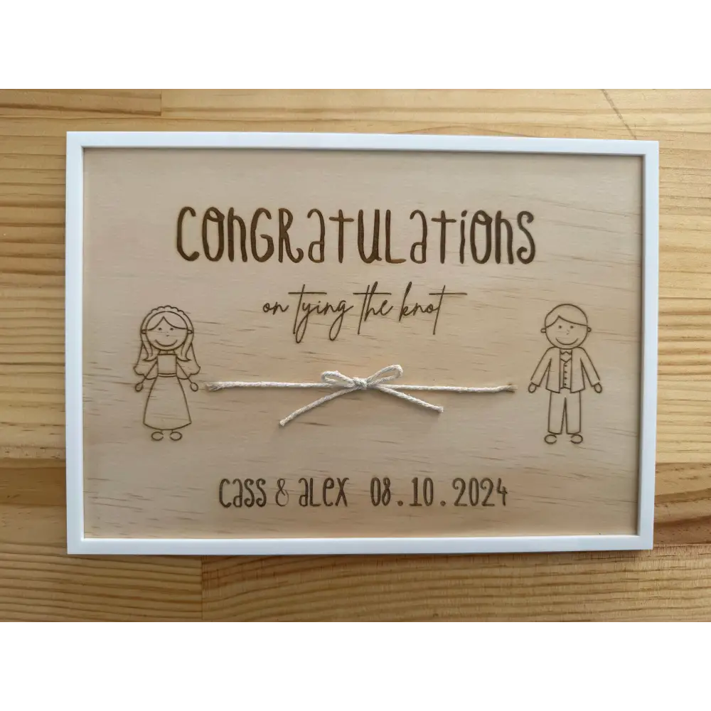 Congrats on tying the know frame - Wedding