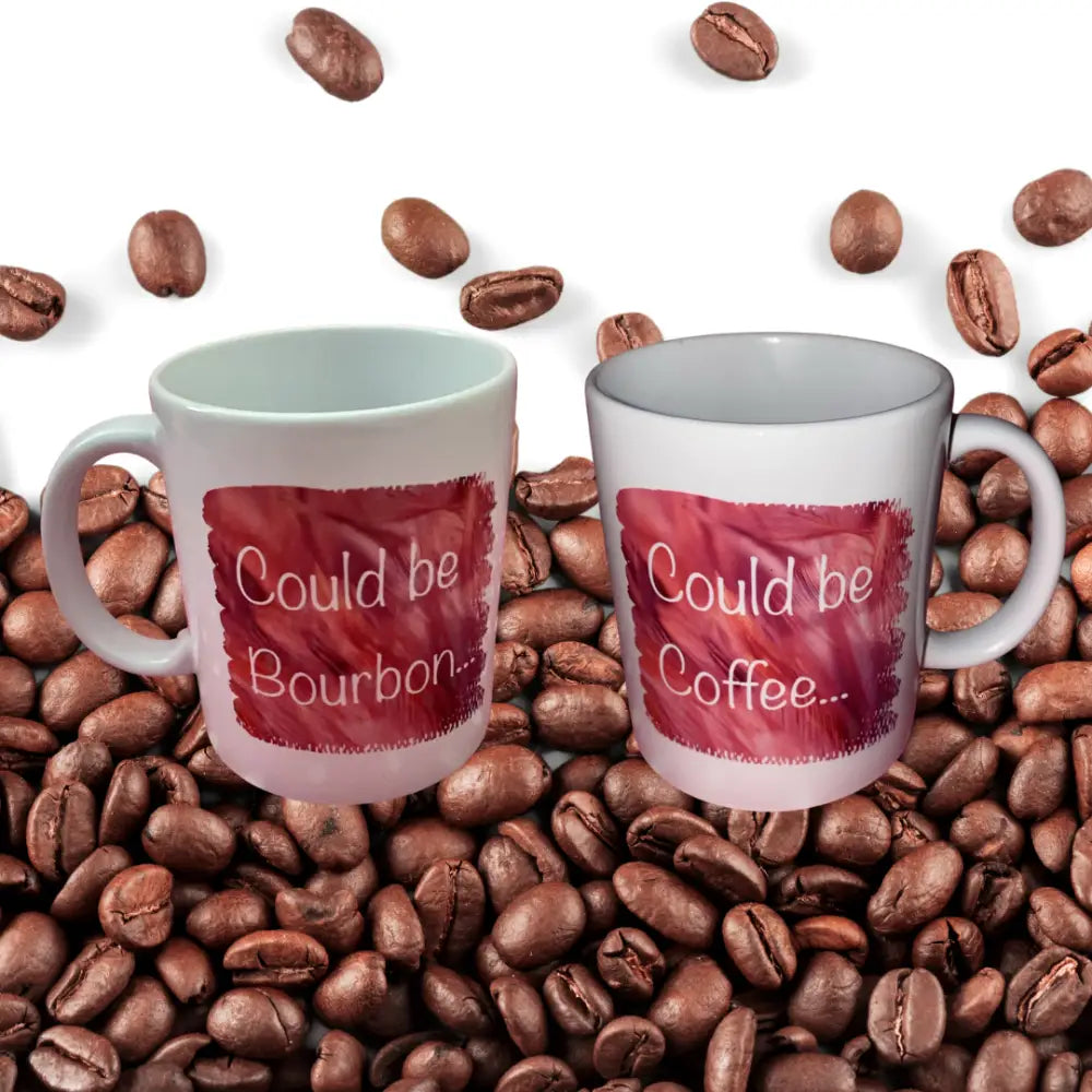 Could be coffee...... Could be Bourbon.....coffee mug - Drinkware