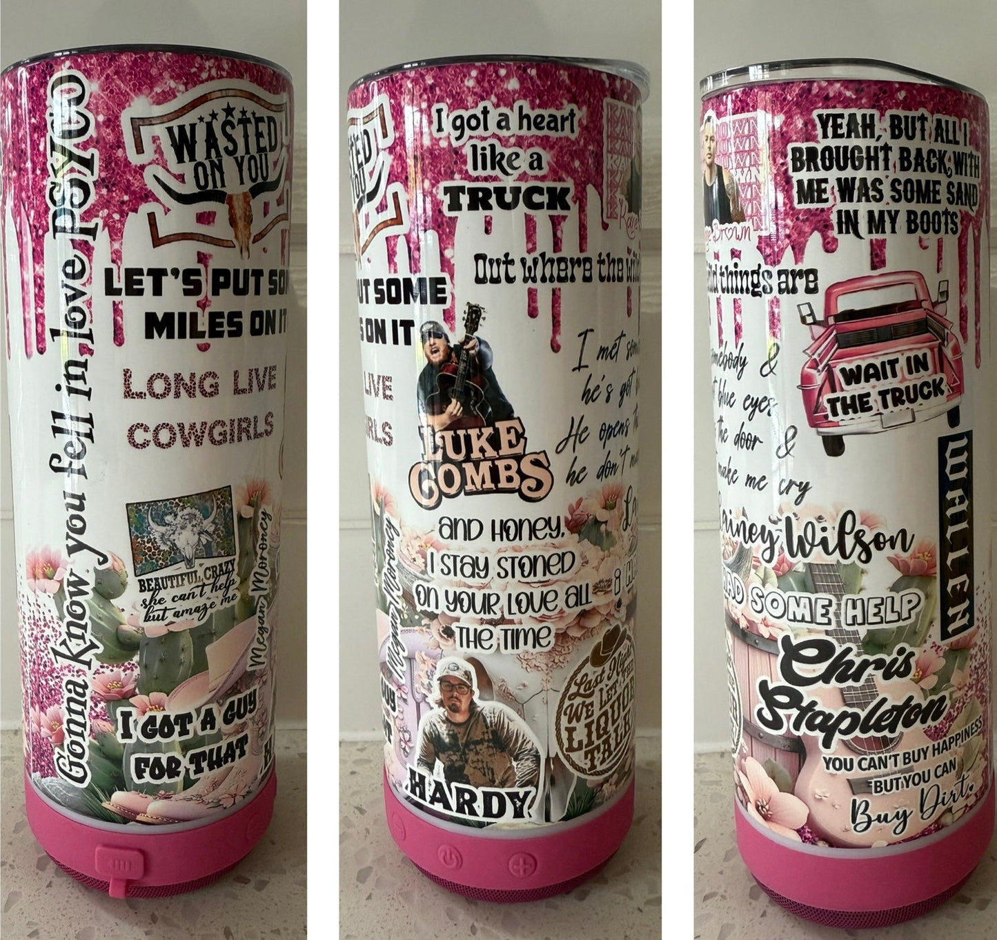 Country music 20oz speaker tumbler or tumbler - Drinkware