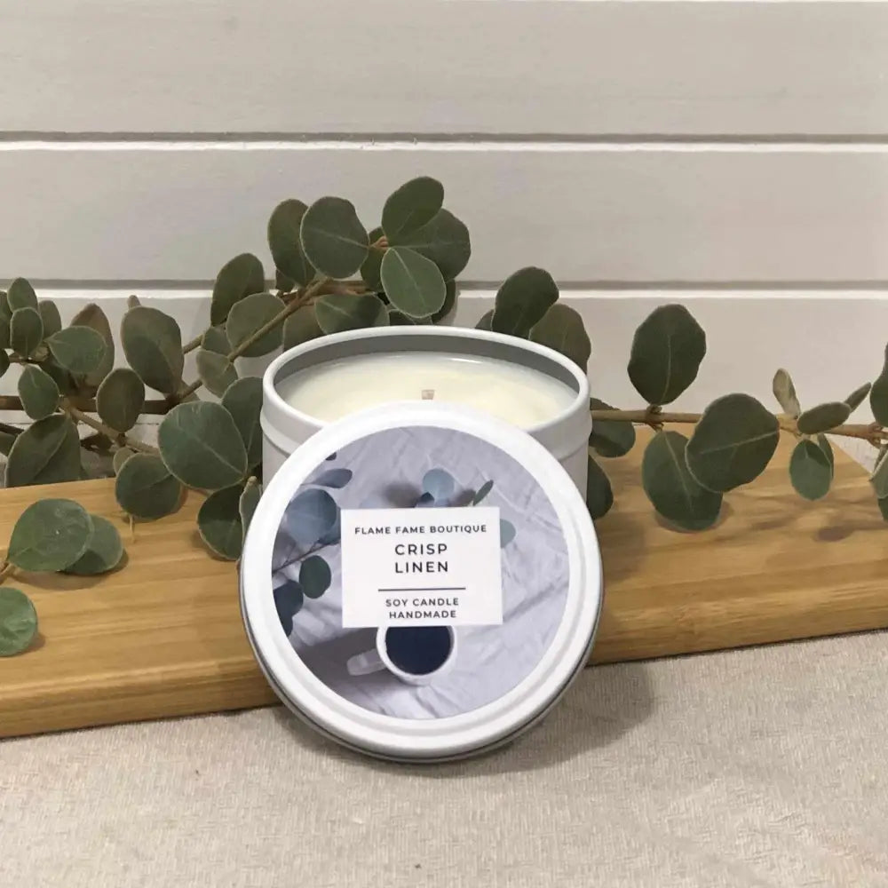 Crisp Linen Scented Candles - 4oz - Candles