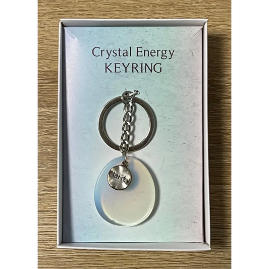 Crystal energy keyring - Opal - All Things Crystals