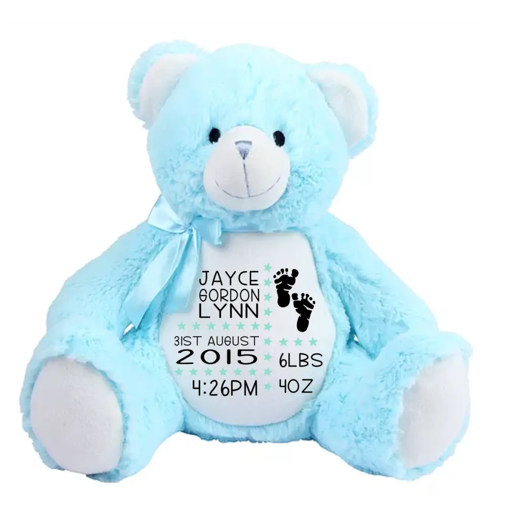 Custom message Bear Large - All Things Baby