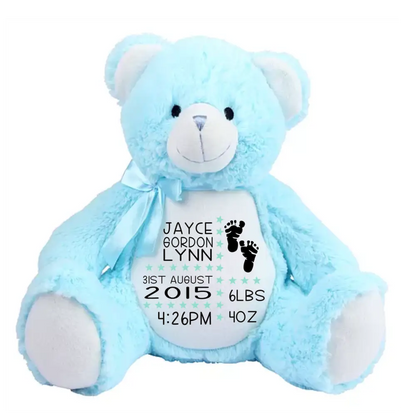 Custom message Bear Large - All Things Baby