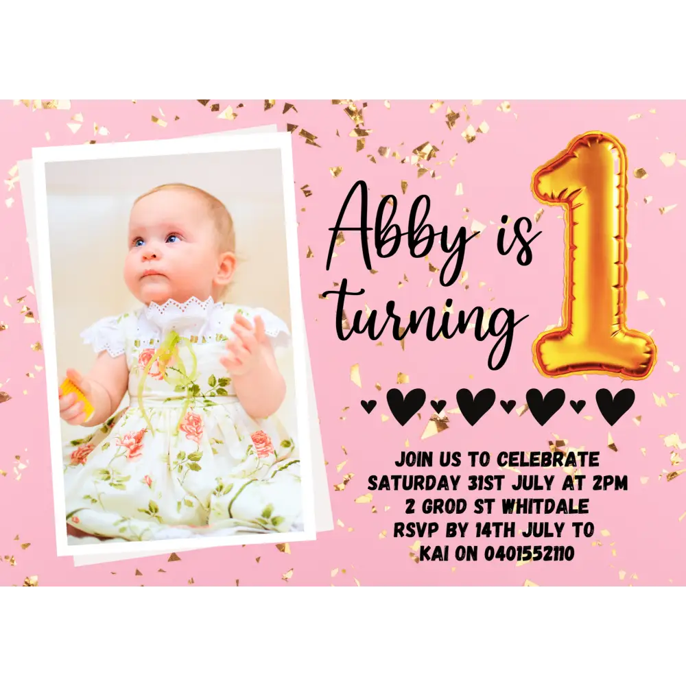 Custom Party invites - All things Party and Birthday