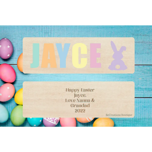 Easter name puzzle - 5 letters / message on back - All Things Kids