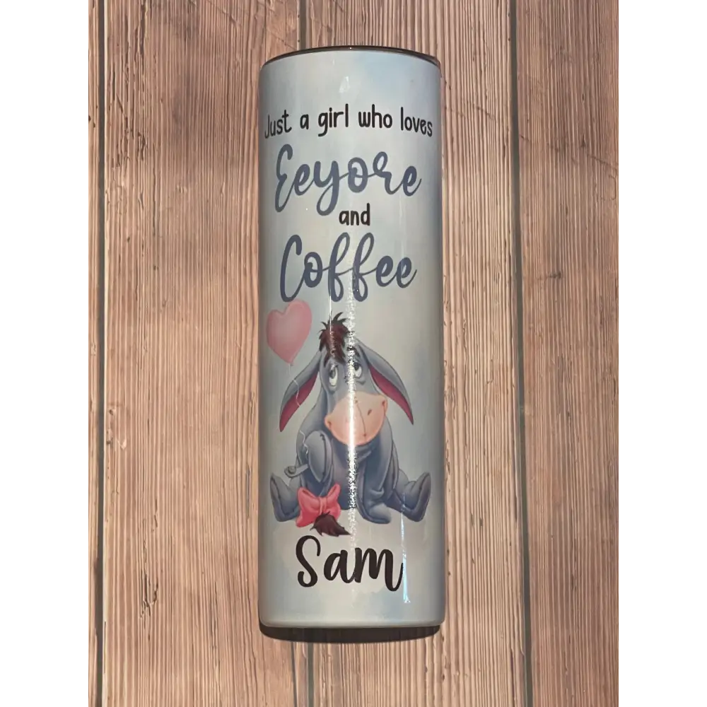 Eeyore inspired coffee tumbler - 20oz Tumbler - Drinkware