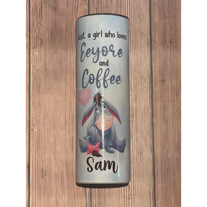 Eeyore inspired coffee tumbler - 20oz Tumbler - Drinkware