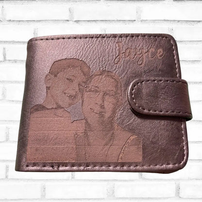 Engraved photo wallet with name - Valentines Day