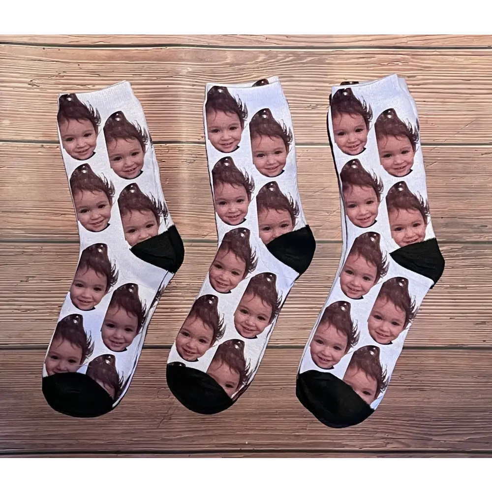 Face photo socks - Valentines Day