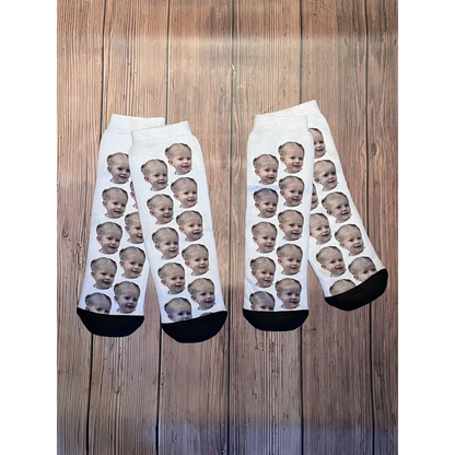 Face photo socks - Valentines Day