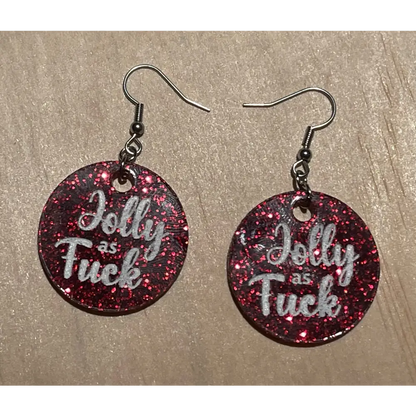 Funny adult Christmas earrings - Christmas