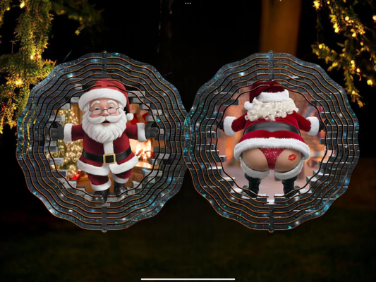 Funny Santa Christmas wind spinner