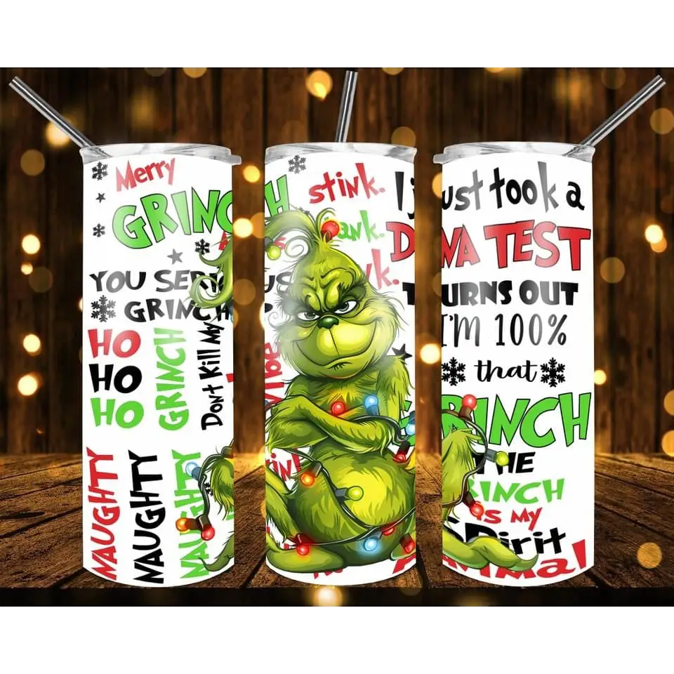 Grinch Christmas Tumblers - 2 / 20oz