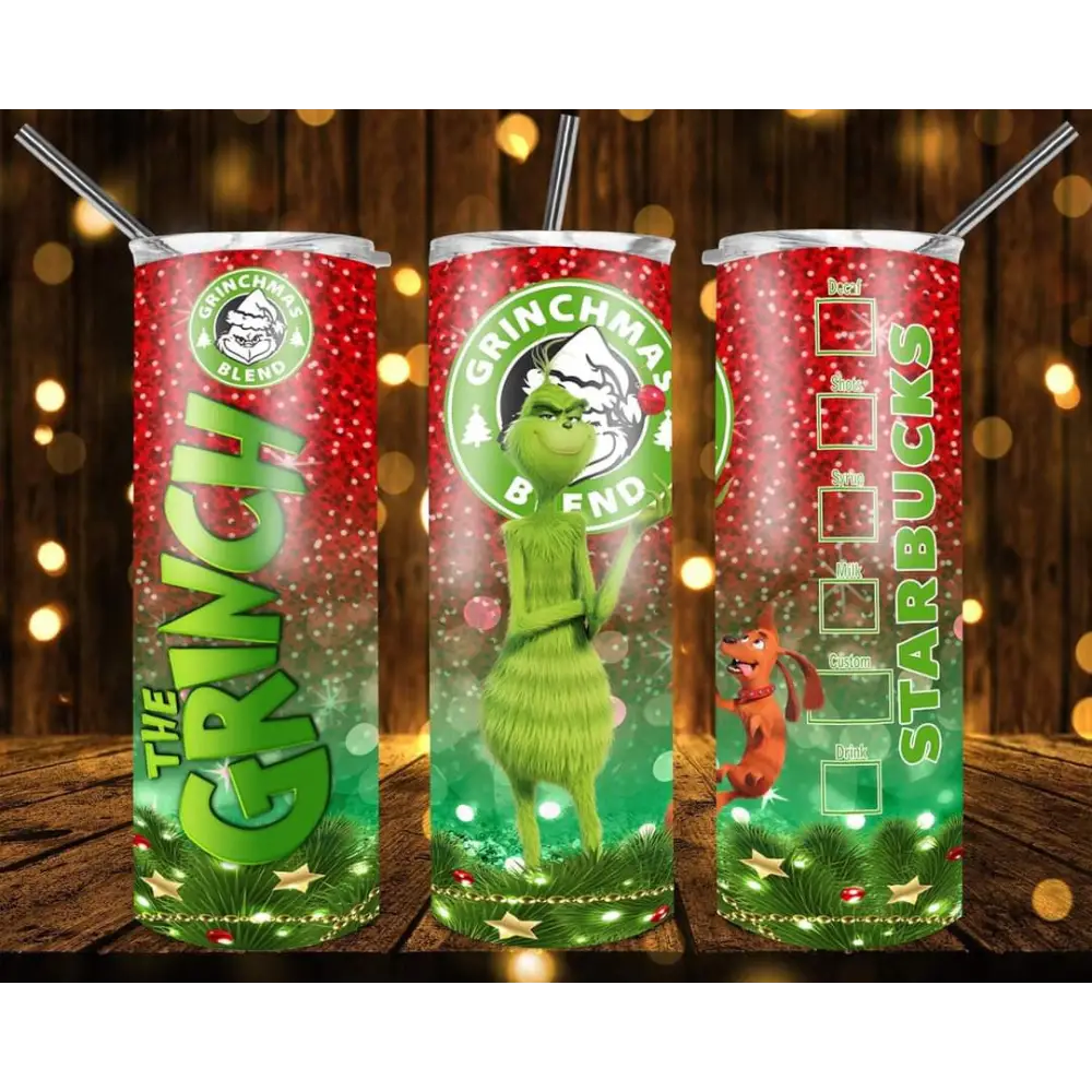 Grinch Christmas tumblers - Christmas