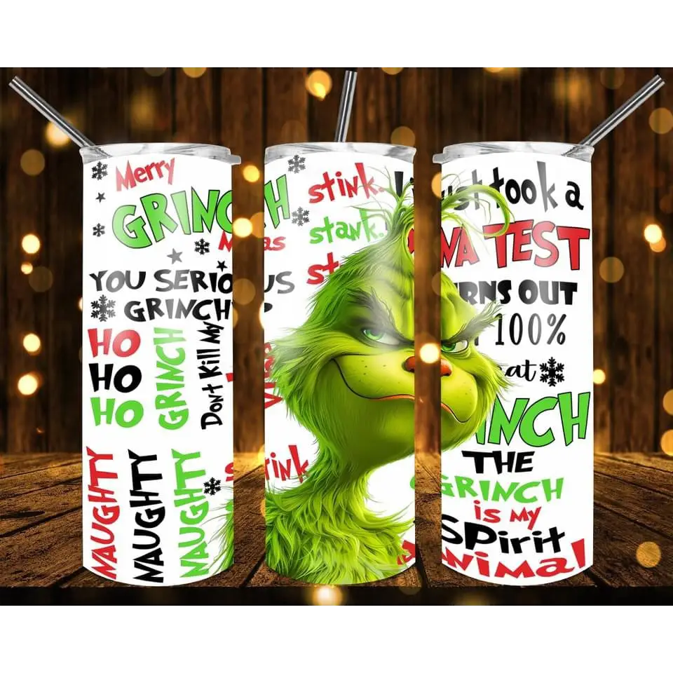 Grinch Christmas Tumblers - 4 / 20oz