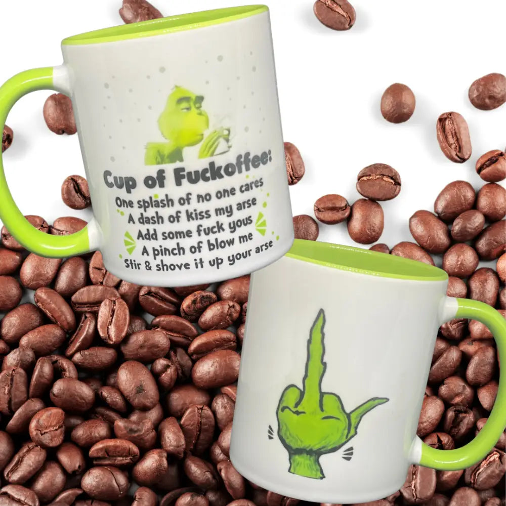 Grinch fuckoffee mug - Christmas