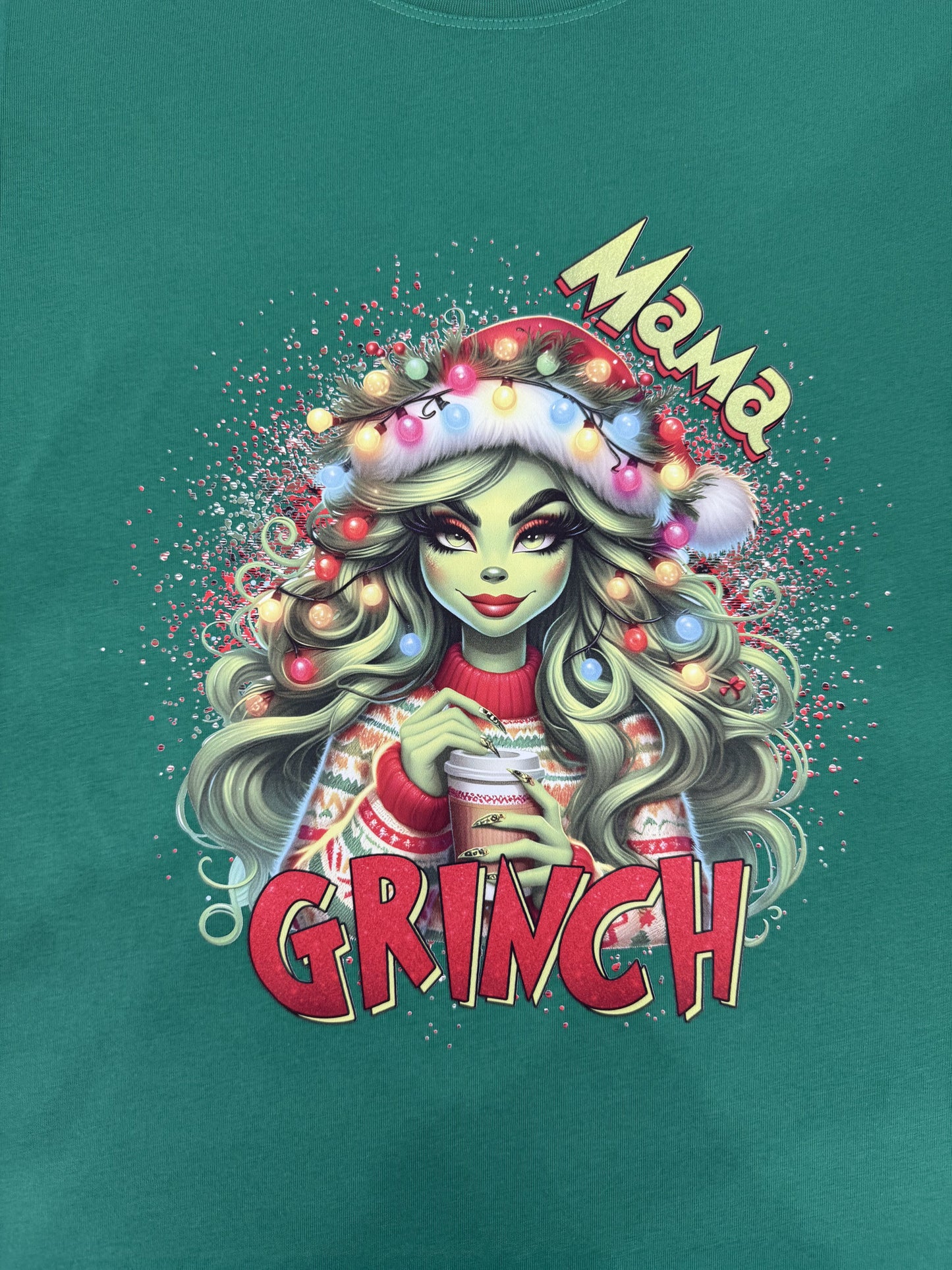 Grinch Mama DTF print - adults - Dtf and UV Dtf Prints