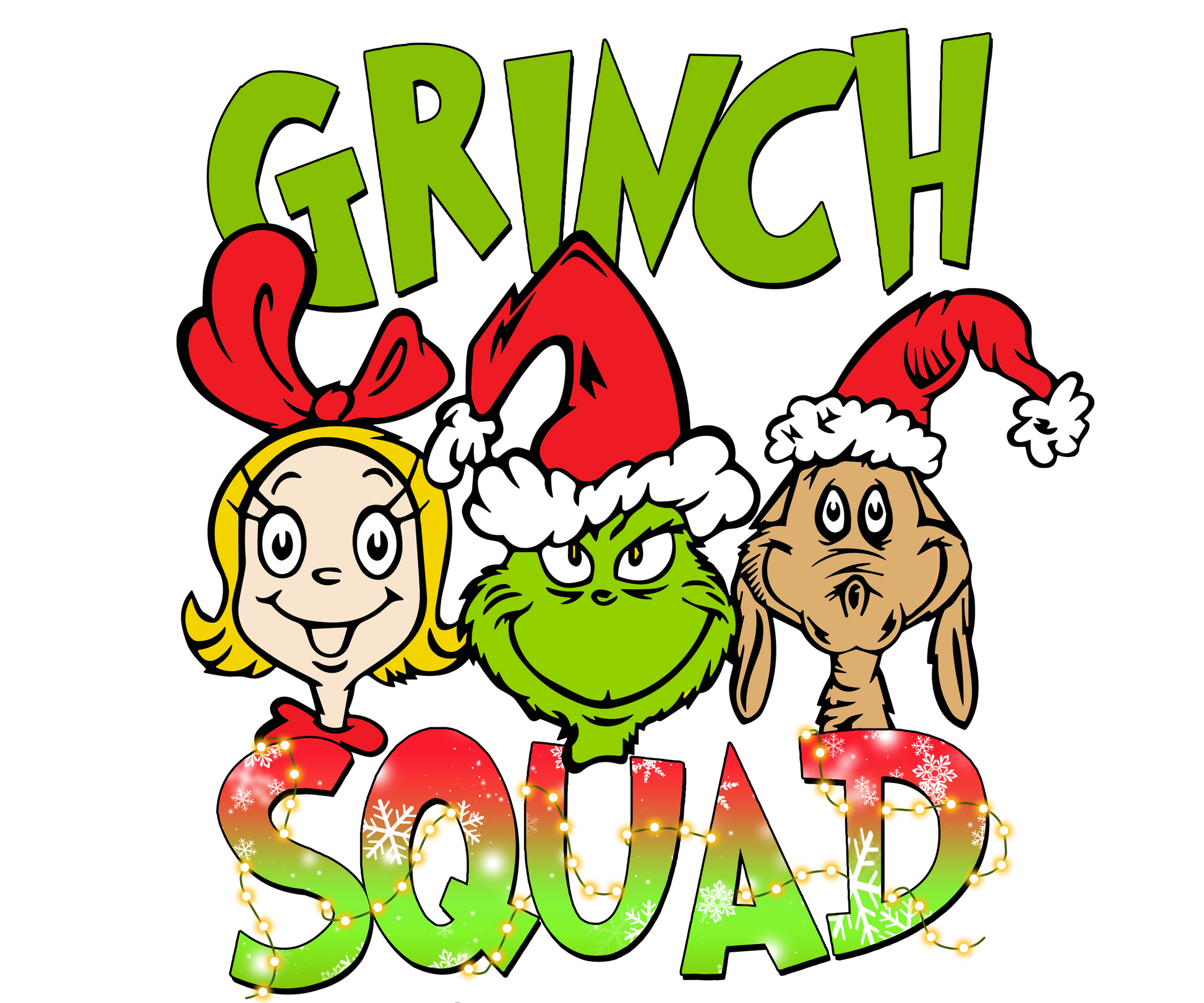 Grinch Squad DTF print - Dtf and UV Dtf Prints