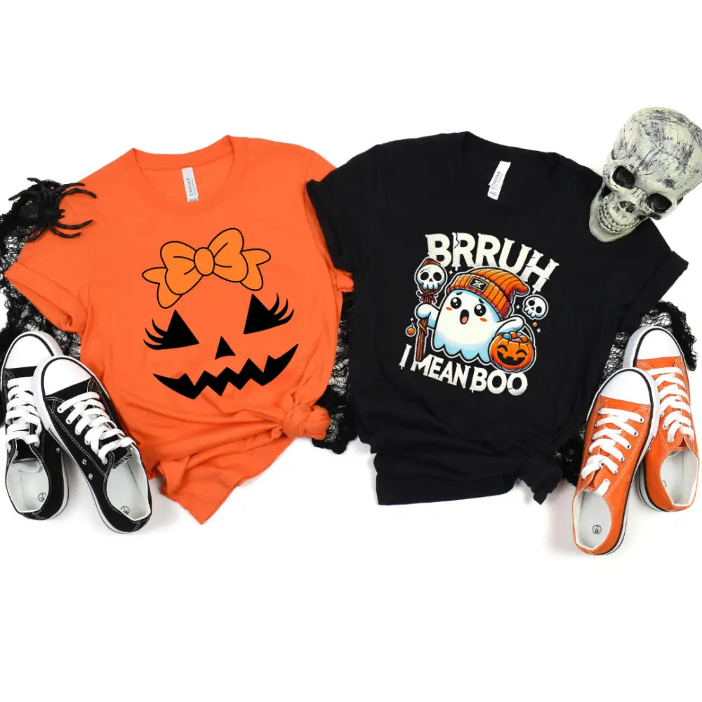 Halloween pumpkin and ghost Tshirt