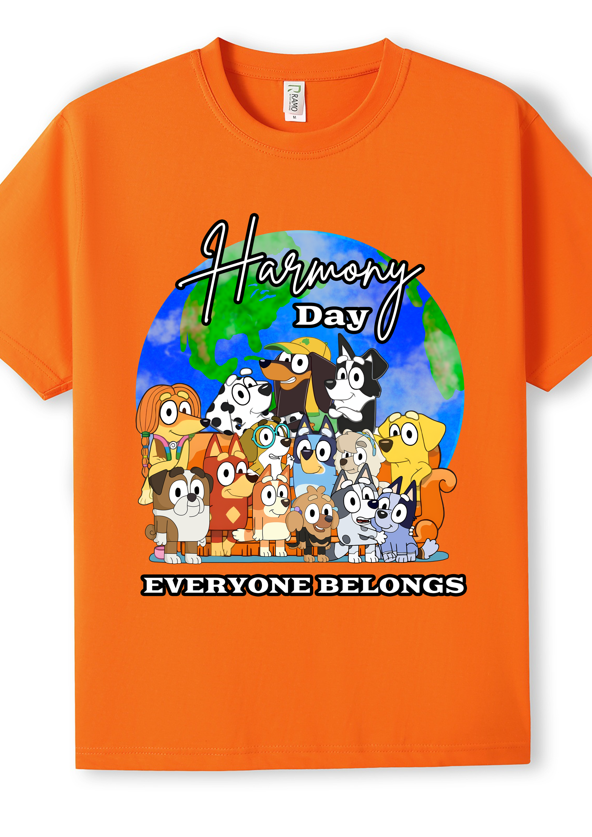 Harmony Day Bluey and Friends Tshirt - Clothing