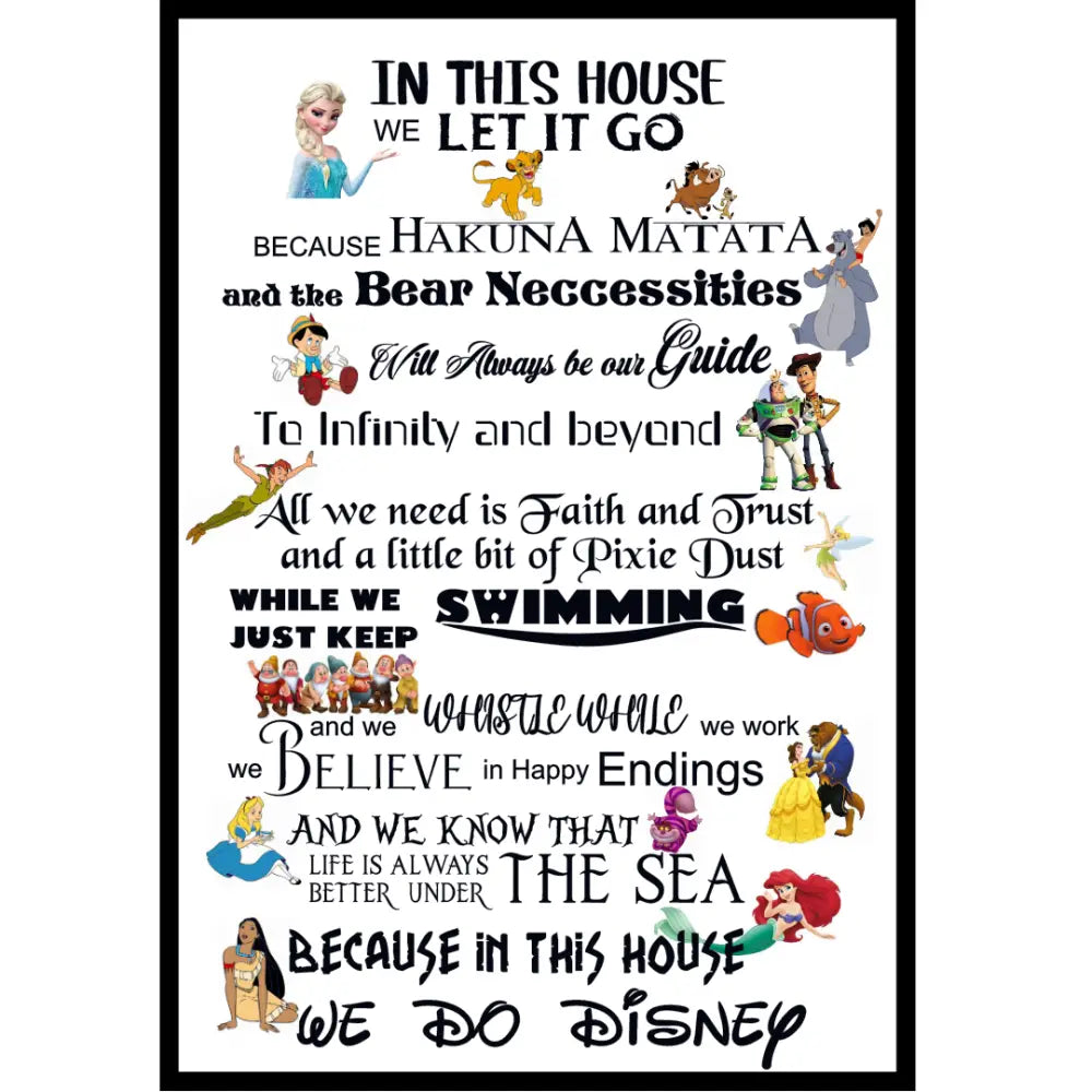 House Rules - Metal a3 sign - Framed Prints