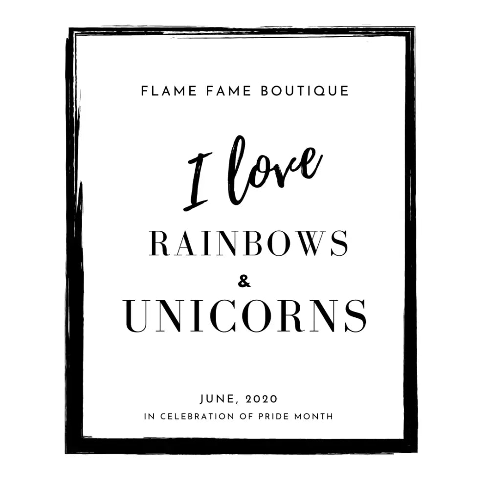 I Love Unicorns and Rainbows Scented Candle - Candles