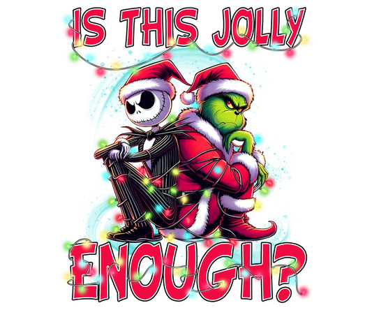 is this Jolly enough Grinch DTF print - Dtf and UV Dtf Prints