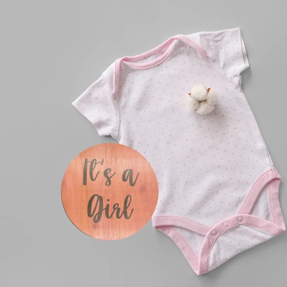 It’s a Girl Gender reveal wooden Plaque - All Things Baby