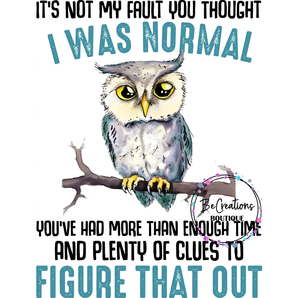 its not my fault you thought i was normal.jpg