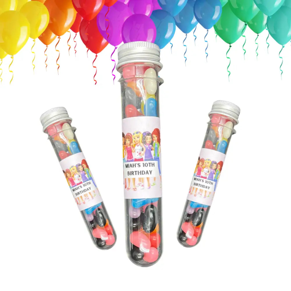 jelly bean or smartie lolly tube labels or tic tac labels - 6 / party tubes - All things Party and Birthday