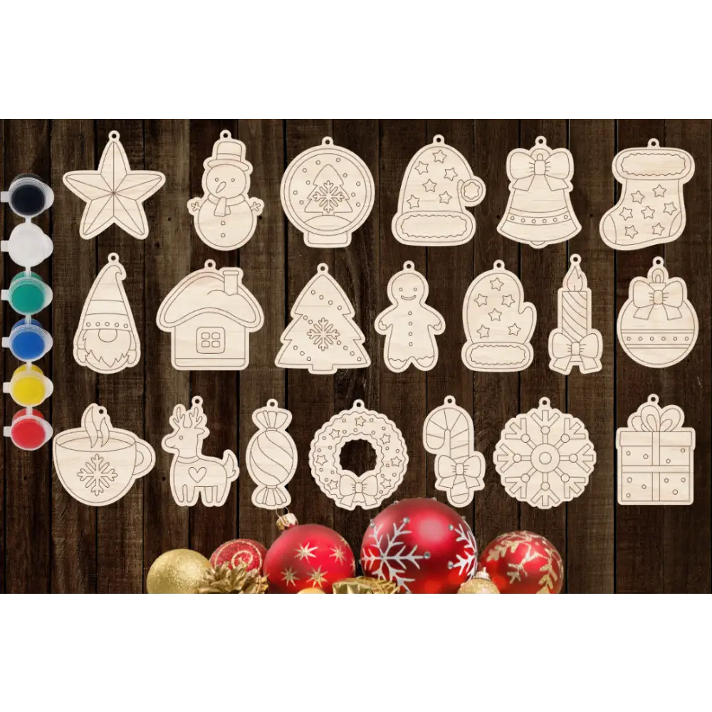 kids diy Christmas ornaments - 10 pack - Christmas