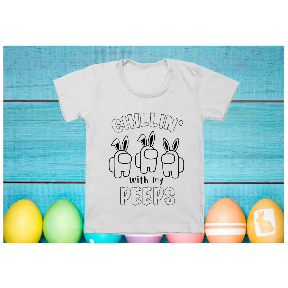 Kids Easter colouring in t-shirts - Just shirt no texta’s / 00 - Easter